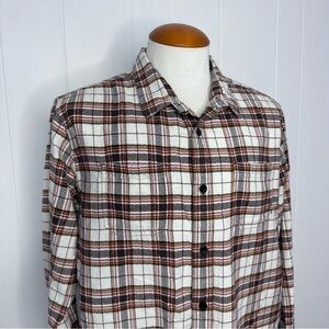 Prana Organic Cotton Plaid Flannel Shirt
